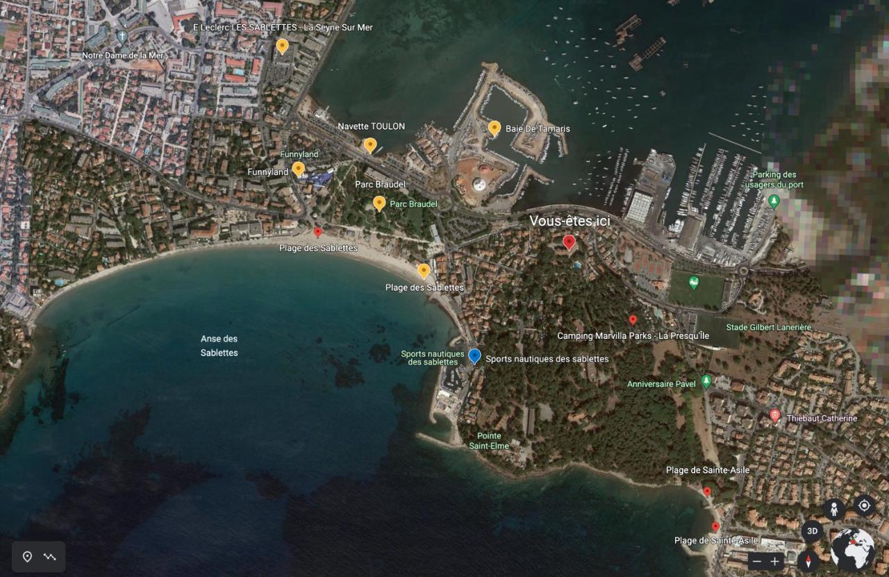 T1 Avec Piscine A 300M Des Plages Pour 4 Personnes - Residence Saint Elme La Seyne-sur-Mer Luaran gambar